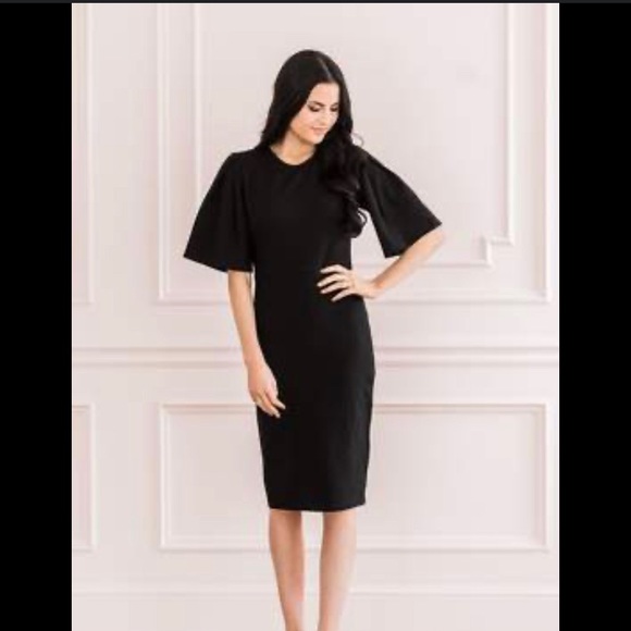 Rachel Parcell Bodycon Flutter Sleeve Dress - Picture 4 of 5